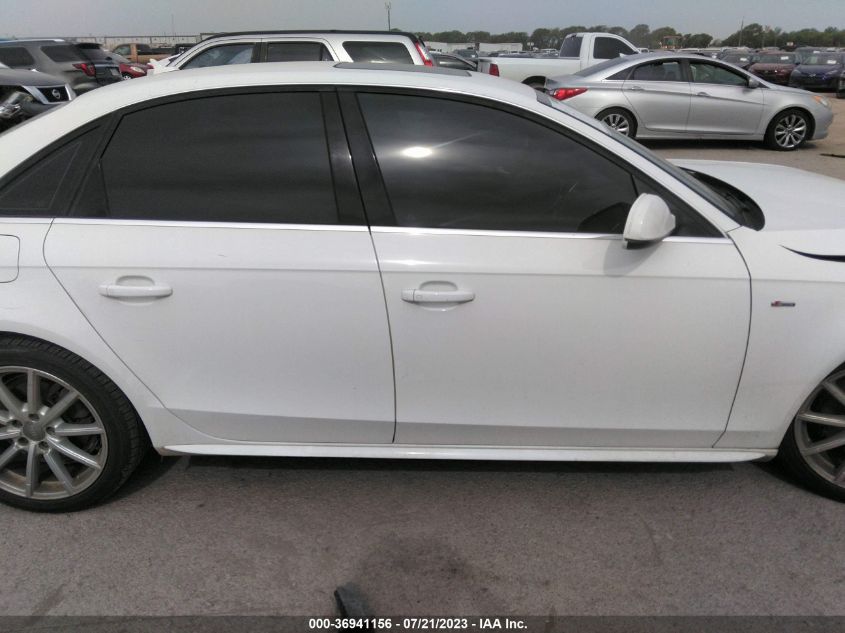 2014 AUDI A4 PREMIUM PLUS - WAUFFAFL3EN034750