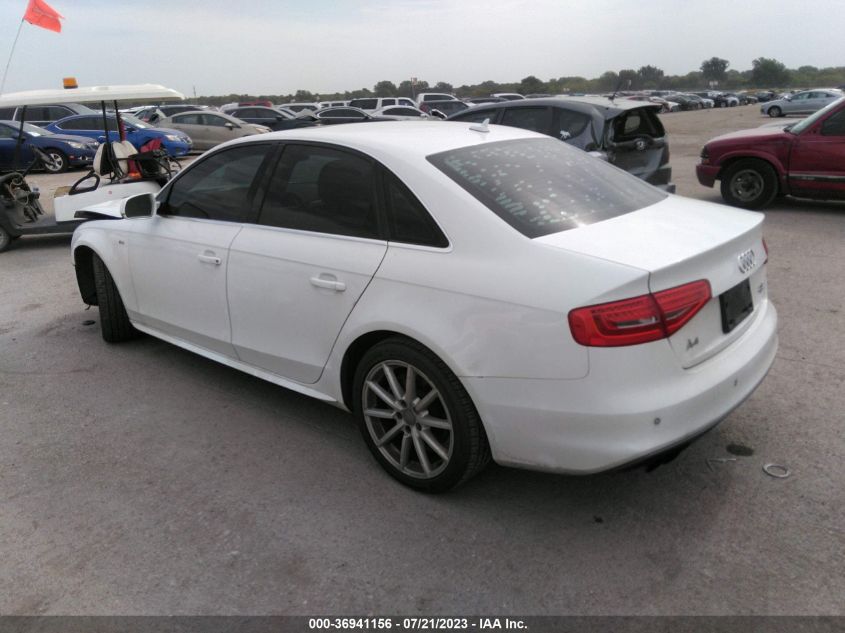 2014 AUDI A4 PREMIUM PLUS - WAUFFAFL3EN034750