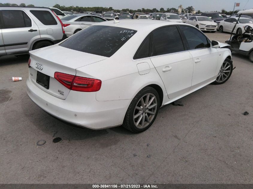 2014 AUDI A4 PREMIUM PLUS - WAUFFAFL3EN034750