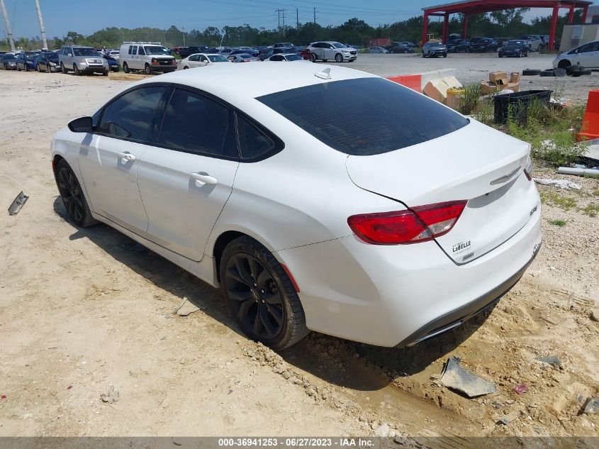 2015 CHRYSLER 200 S - 1C3CCCBG9FN516096