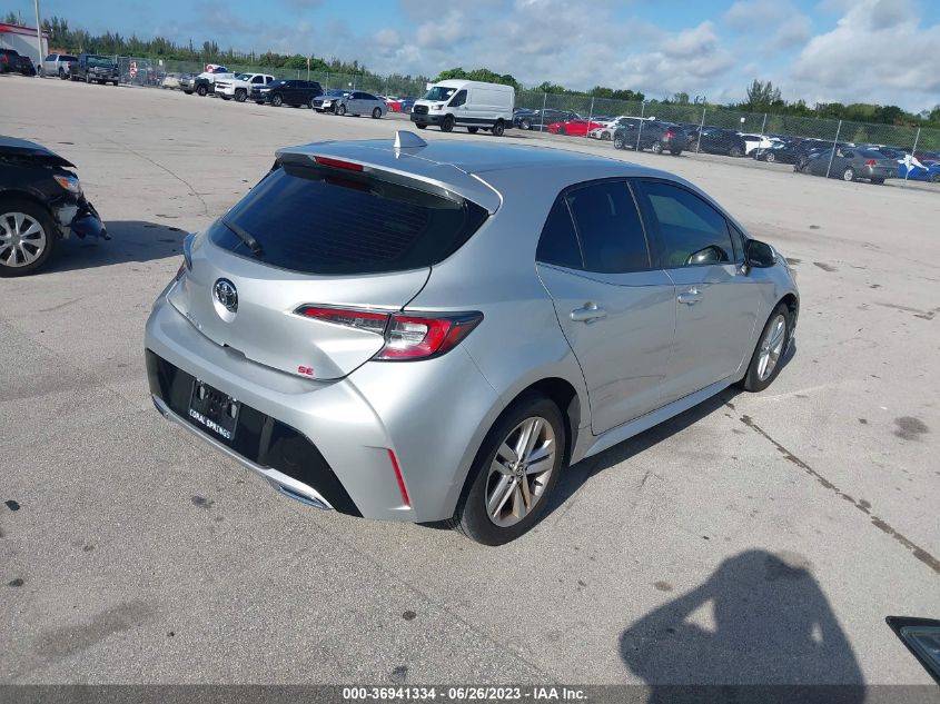 2019 TOYOTA COROLLA HATCHBACK SE/XSE JTNK4RBE8K3003185