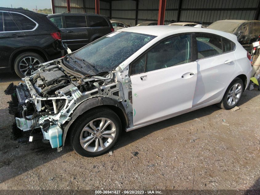2019 CHEVROLET CRUZE LT - 3G1BE6SM0KS533399