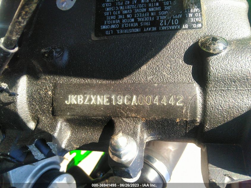 2012 KAWASAKI ZX1400 EC - JKBZXNE19CA004442