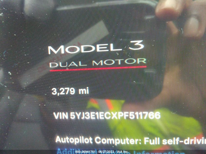 2023 TESLA MODEL 3 PERFORMANCE - 5YJ3E1ECXPF511766
