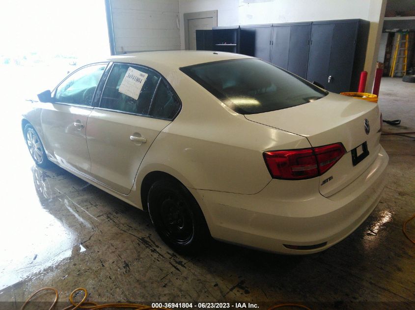 2015 VOLKSWAGEN JETTA SEDAN 2.0L S - 3VW2K7AJ8FM348005