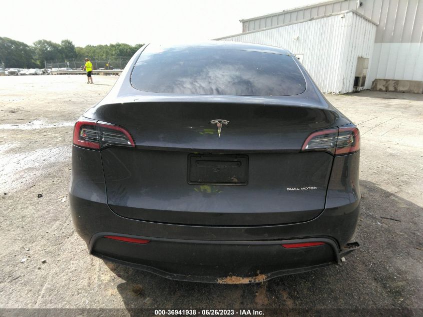 2022 TESLA MODEL Y LONG RANGE - 7SAYGAEE2NF537425