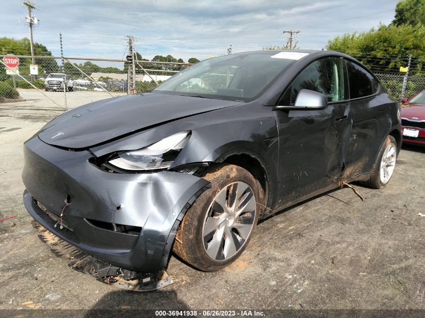 2022 TESLA MODEL Y LONG RANGE - 7SAYGAEE2NF537425