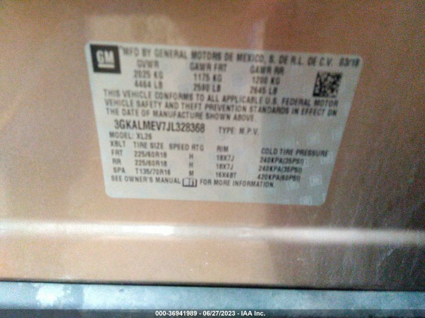 2018 GMC TERRAIN SLE - 3GKALMEV7JL328368