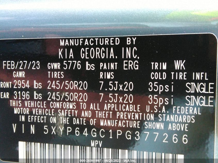 2023 KIA TELLURIDE S - 5XYP64GC1PG377266