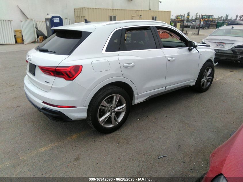 2020 AUDI Q3 S LINE PREMIUM - WA1DECF36L1032885