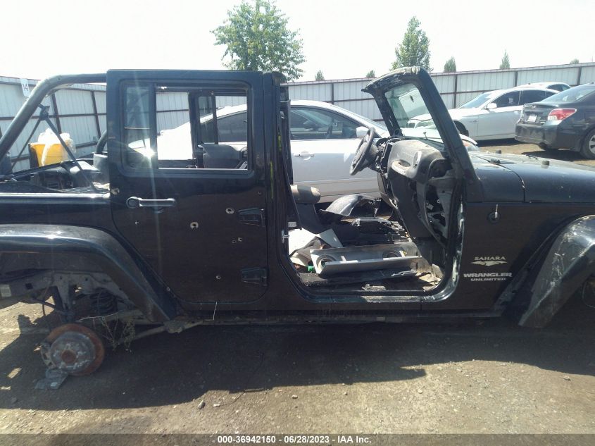 2014 JEEP WRANGLER UNLIMITED SAHARA - 1C4BJWEG5EL119067