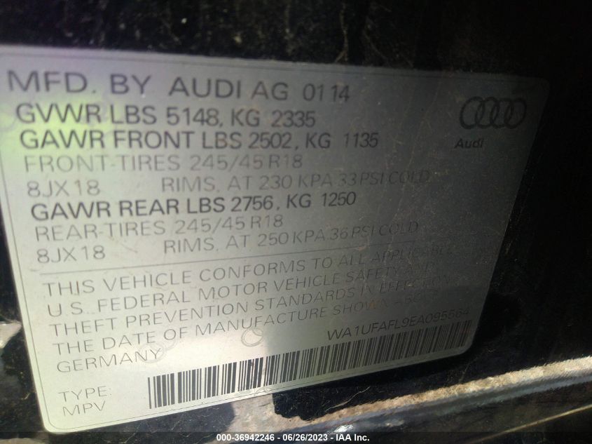 2014 AUDI ALLROAD PREMIUM PLUS - WA1UFAFL9EA095564