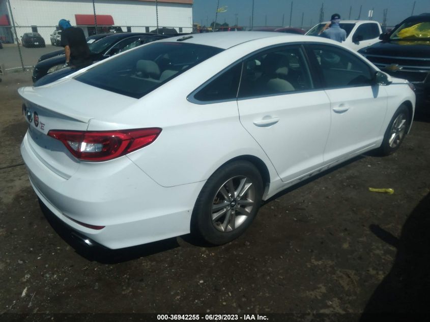 2017 HYUNDAI SONATA 2.4L - 5NPE24AFXHH503429