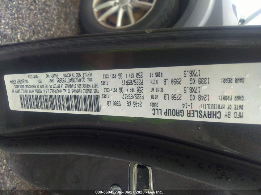 2014 DODGE JOURNEY SXT - 3C4PDCBB4ET193881