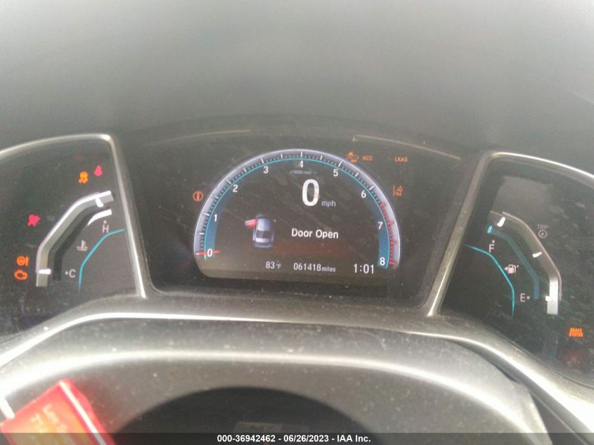2019 HONDA CIVIC SEDAN TOURING - JHMFC1F91KX009151