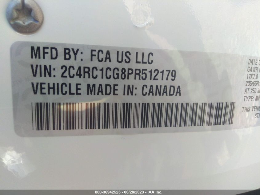 2023 CHRYSLER VOYAGER LX - 2C4RC1CG8PR512179