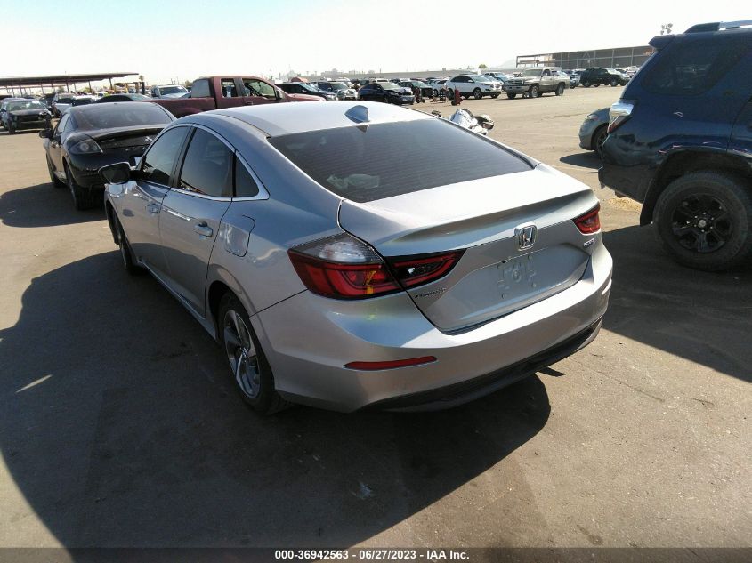 2019 HONDA INSIGHT EX - 19XZE4F50KE016292