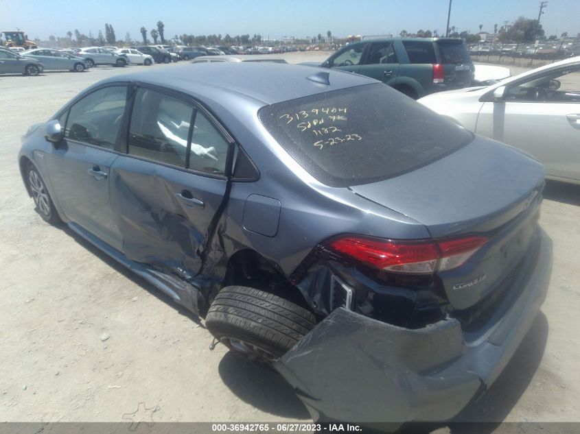 2021 TOYOTA COROLLA HYBRID LE - JTDEAMDE2MJ012604