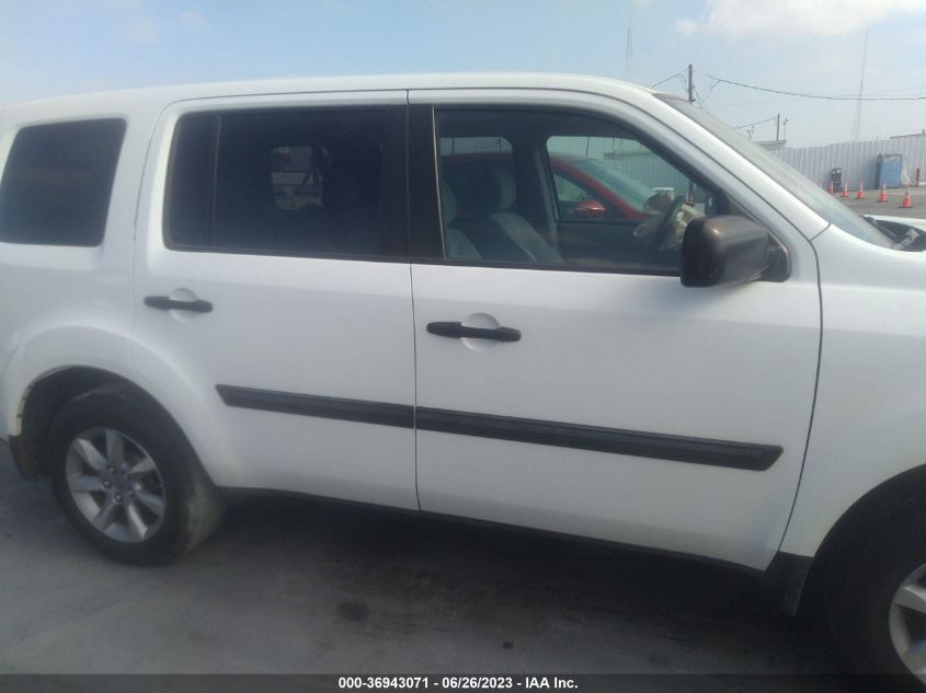 2014 HONDA PILOT LX - 5FNYF3H26EB007214