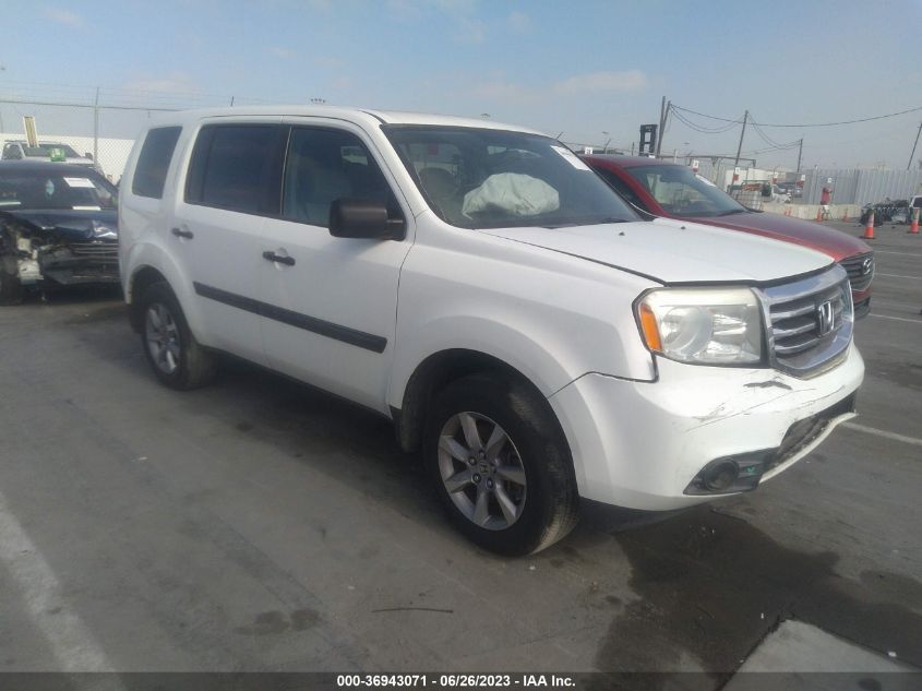 2014 HONDA PILOT LX - 5FNYF3H26EB007214