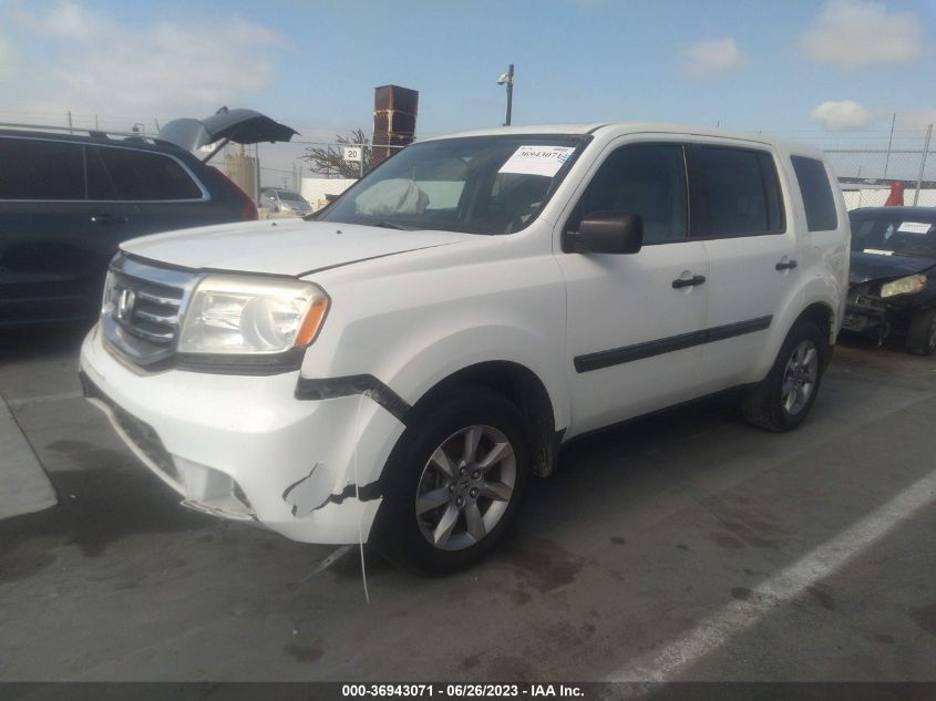 2014 HONDA PILOT LX - 5FNYF3H26EB007214