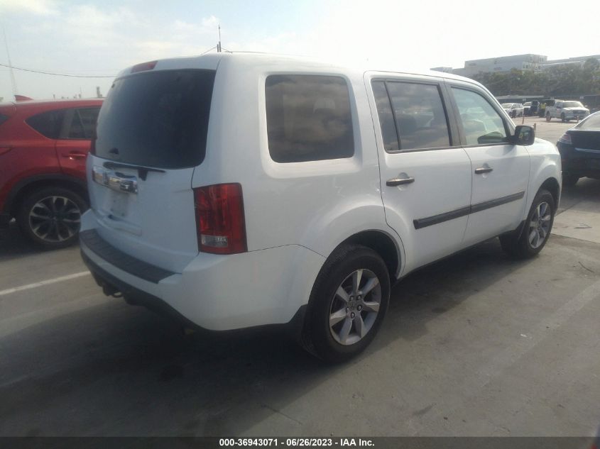 2014 HONDA PILOT LX - 5FNYF3H26EB007214