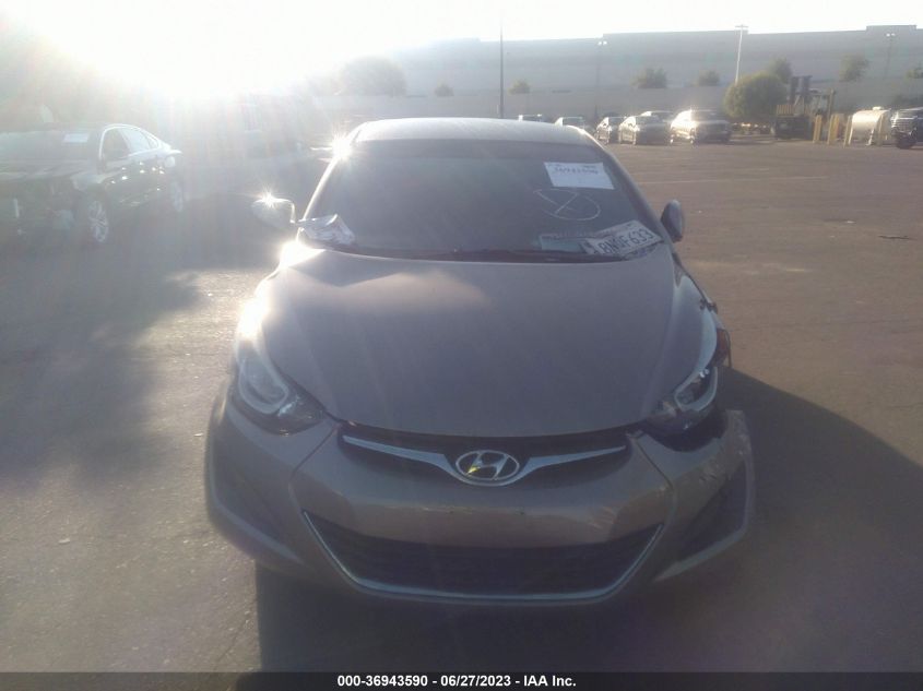 2016 HYUNDAI ELANTRA SE - 5NPDH4AE6GH799405