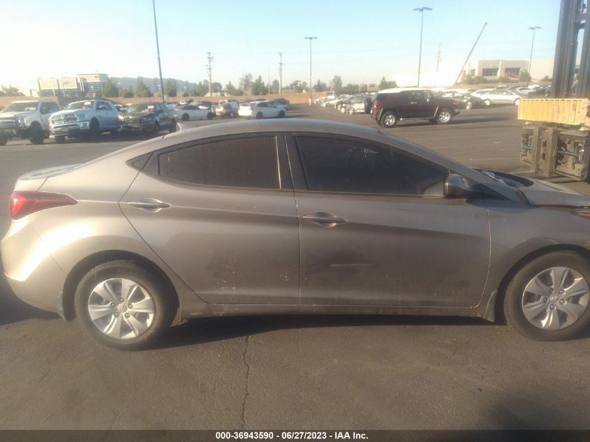 2016 HYUNDAI ELANTRA SE - 5NPDH4AE6GH799405