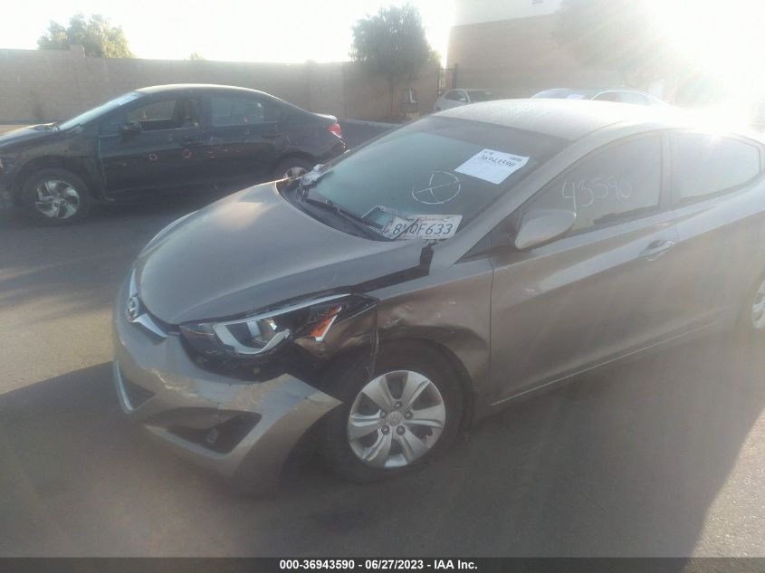 2016 HYUNDAI ELANTRA SE - 5NPDH4AE6GH799405