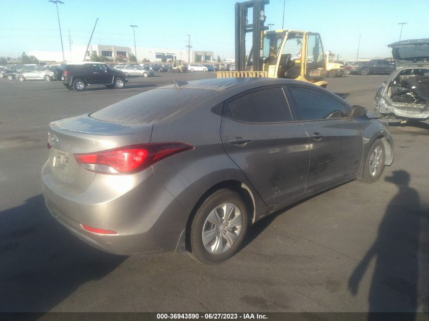 2016 HYUNDAI ELANTRA SE - 5NPDH4AE6GH799405