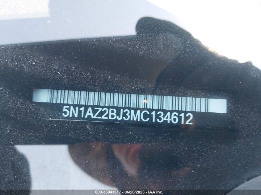 2021 NISSAN MURANO SV - 5N1AZ2BJ3MC134612