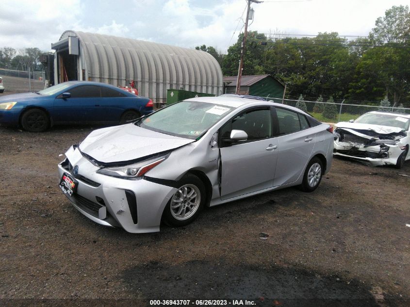 2021 TOYOTA PRIUS L - JTDKAMFUXM3150306