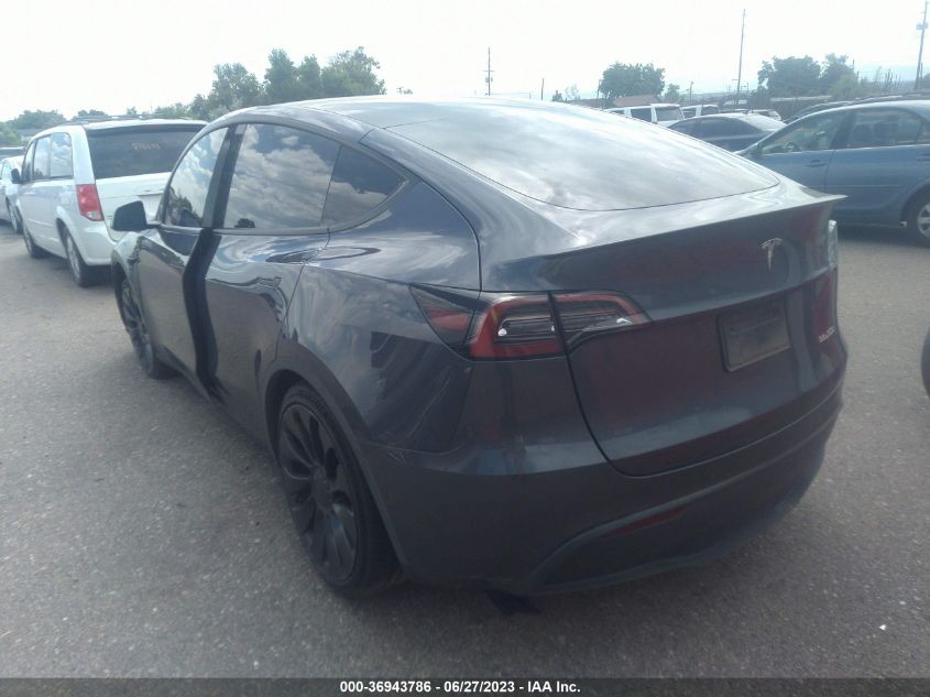 2022 TESLA MODEL Y - 7SAYGDEF9NF543216