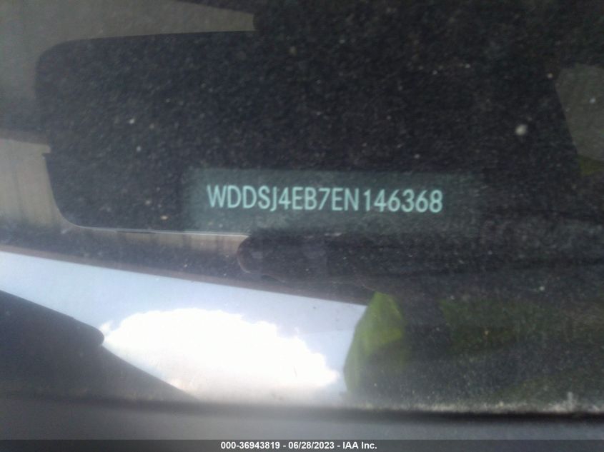 2014 MERCEDES-BENZ CLA-CLASS CLA 250 - WDDSJ4EB7EN146368