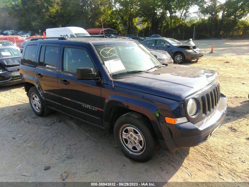 2016 JEEP PATRIOT SPORT - 1C4NJPBA9GD575380