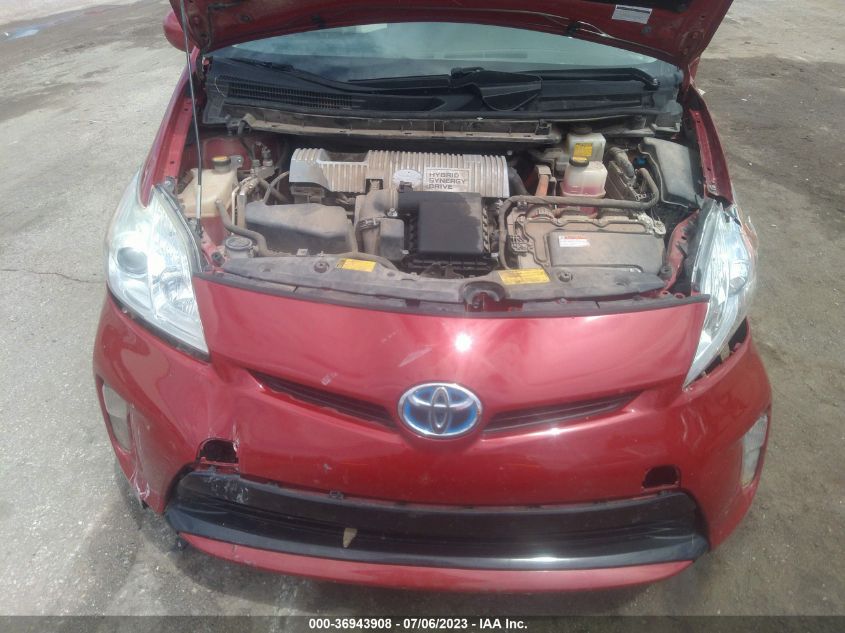 2013 TOYOTA PRIUS ONE/TWO/THREE/FOUR/FIVE - JTDKN3DU4D0350245