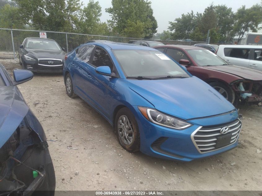 2017 HYUNDAI ELANTRA SE - KMHD74LF0HU407076