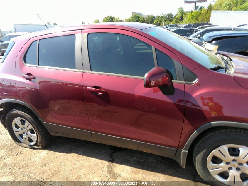 2017 CHEVROLET TRAX LS - 3GNCJKSB7HL225963