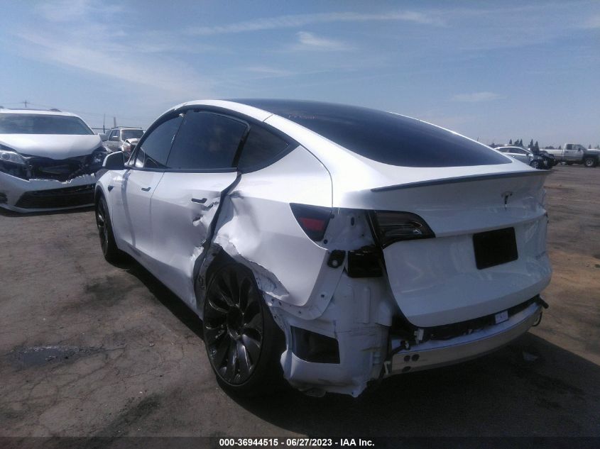2022 TESLA MODEL Y PERFORMANCE - 7SAYGDEF1NF389827