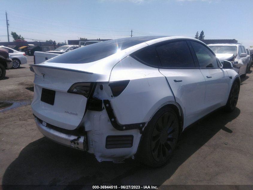2022 TESLA MODEL Y PERFORMANCE - 7SAYGDEF1NF389827