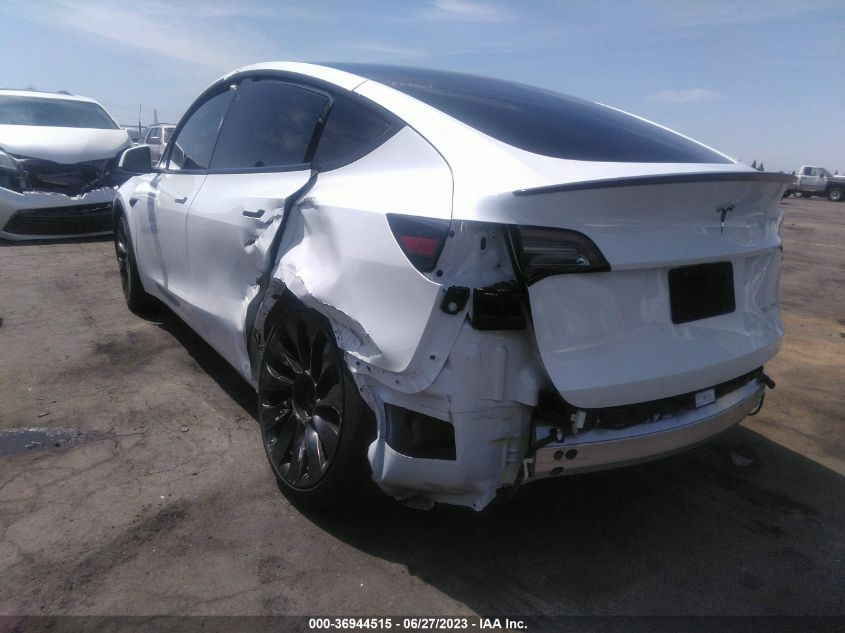 2022 TESLA MODEL Y PERFORMANCE - 7SAYGDEF1NF389827