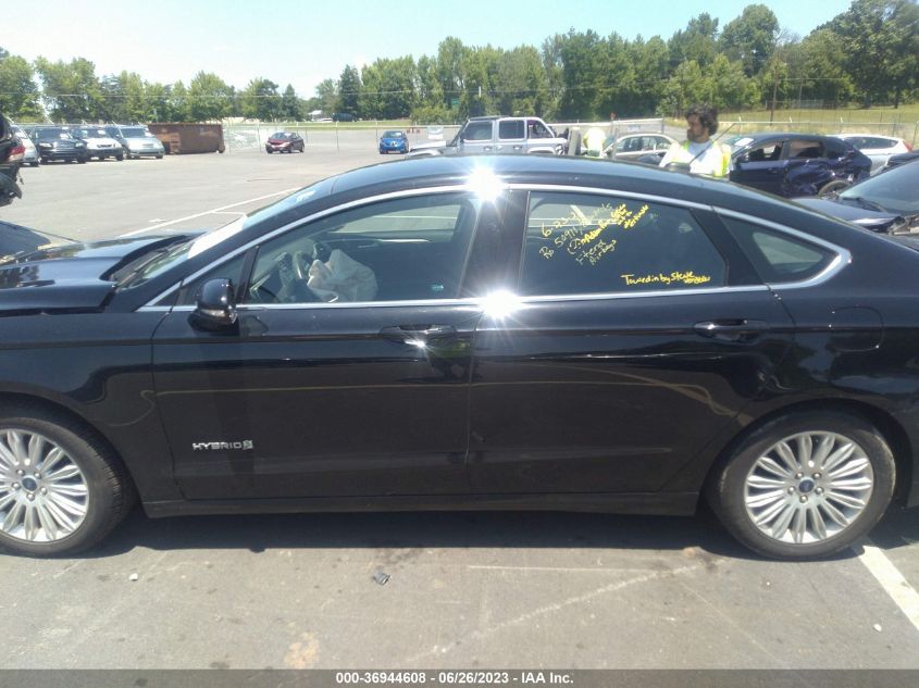 2016 FORD FUSION SE HYBRID - 3FA6P0LU6GR261072