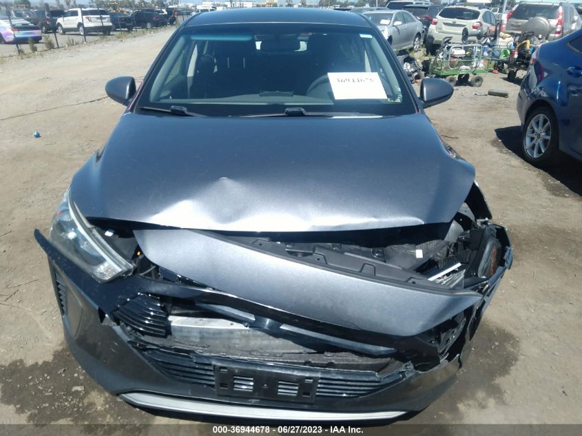 2019 HYUNDAI IONIQ HYBRID BLUE - KMHC65LC6KU112002