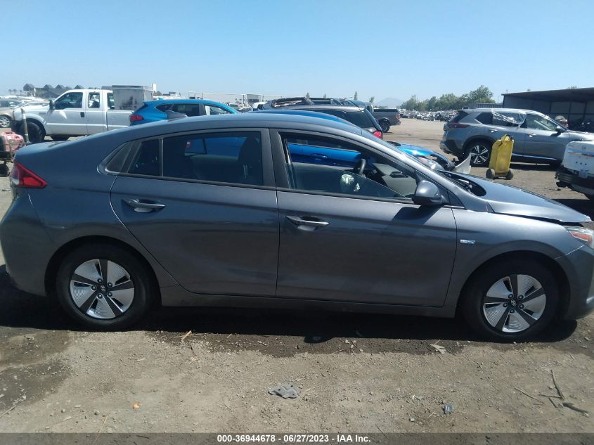 2019 HYUNDAI IONIQ HYBRID BLUE - KMHC65LC6KU112002