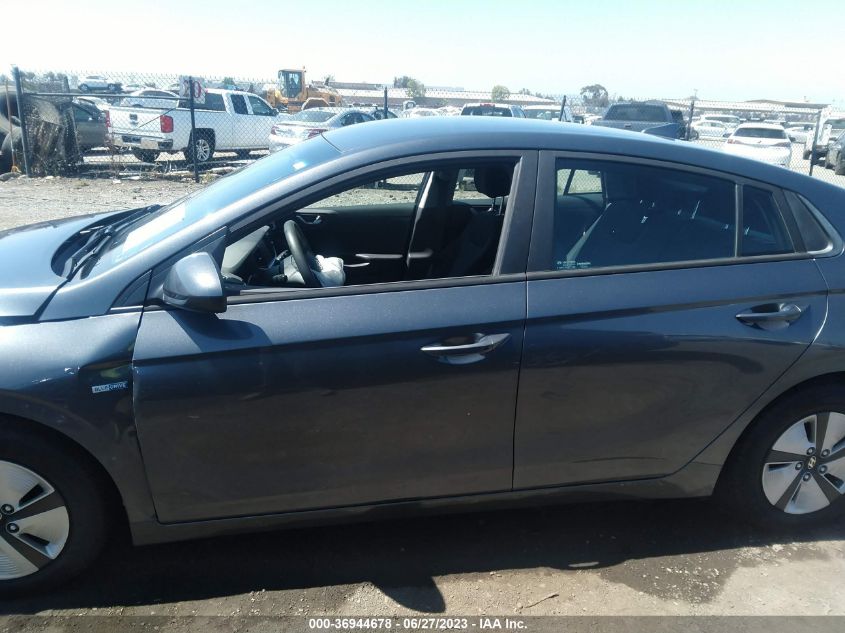 2019 HYUNDAI IONIQ HYBRID BLUE - KMHC65LC6KU112002