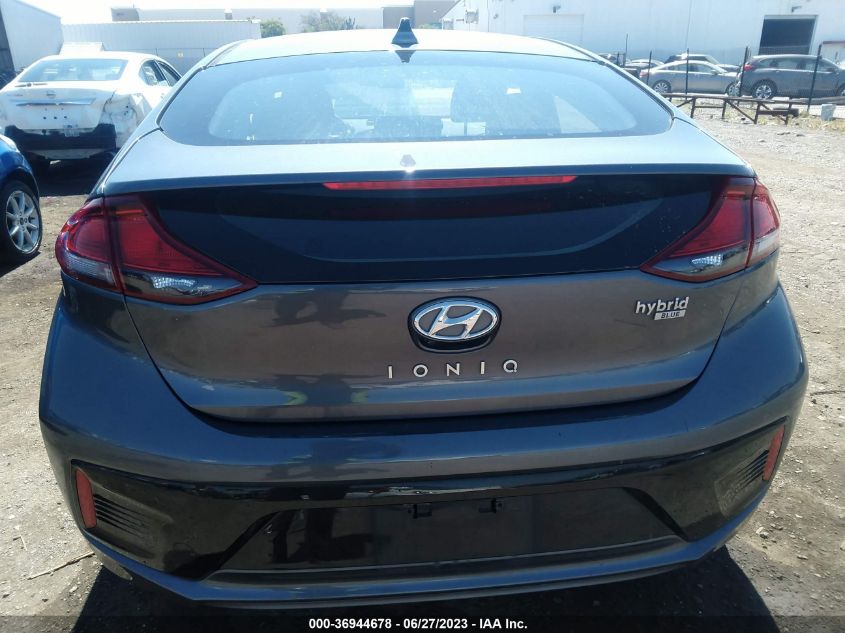 2019 HYUNDAI IONIQ HYBRID BLUE - KMHC65LC6KU112002