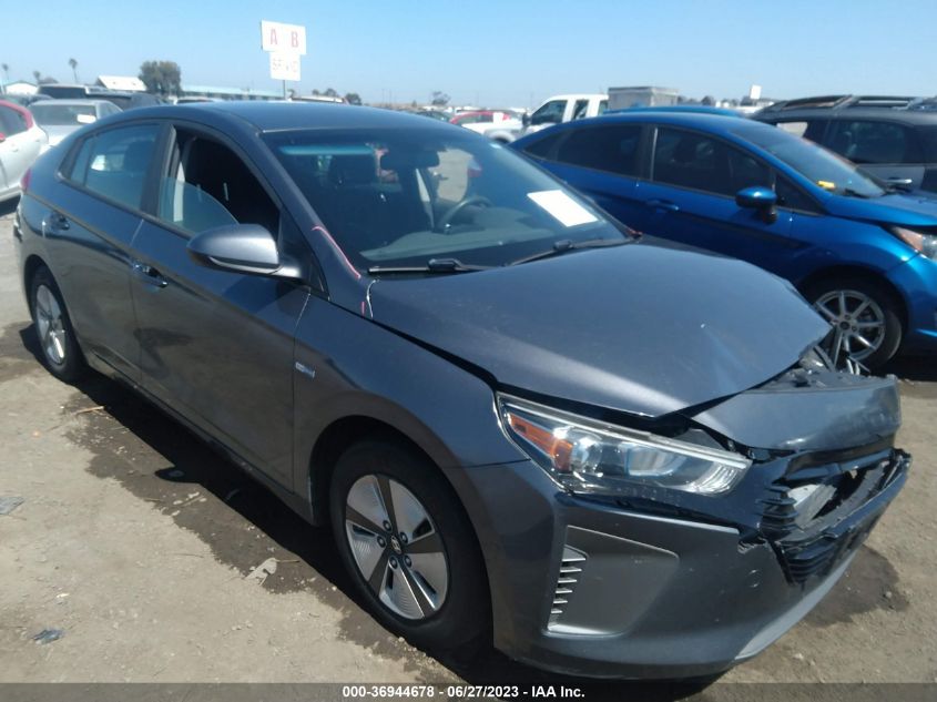 2019 HYUNDAI IONIQ HYBRID BLUE - KMHC65LC6KU112002