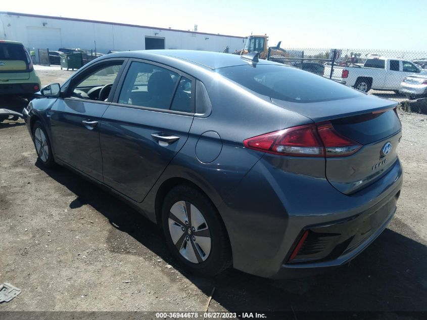 2019 HYUNDAI IONIQ HYBRID BLUE - KMHC65LC6KU112002