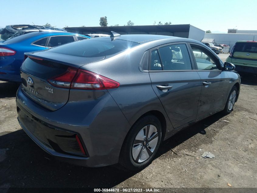 2019 HYUNDAI IONIQ HYBRID BLUE - KMHC65LC6KU112002