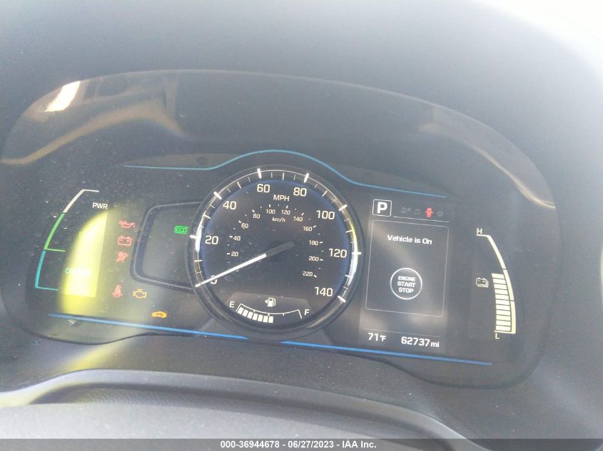 2019 HYUNDAI IONIQ HYBRID BLUE - KMHC65LC6KU112002